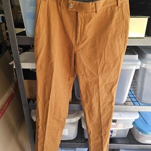 Mens Hiltl Pants, Gold Eur 48, Us 32/32, Made In Italy
